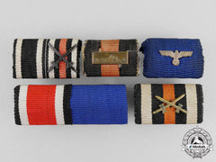 Five First And Second War German Medal Ribbon Bars