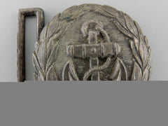 A German Line Officer's Silver Undress Belt Buckle; Published Example
