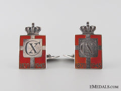 King Christian X 75Th Birthday Commemorative Cufflinks