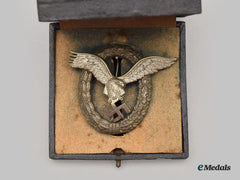 Germany, Luftwaffe. A Pilot And Observer Badge, With Case, By Friedrich Linden