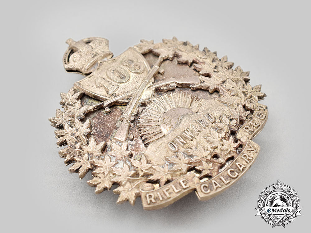 canada,_dominion._a103_rd_regiment(_calgary_rifles)_cross-_belt_badge,_c.1912_l22_mnc0176_933_1