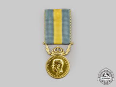Sweden, Kingdom. A Red Cross Merit Medal For Voluntary Health Care For Men, I Class Gold Grade