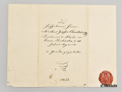 Austria, Imperial. A Chamberlain Appointment Document To Adalbert Grafen Christalnigg, 1861