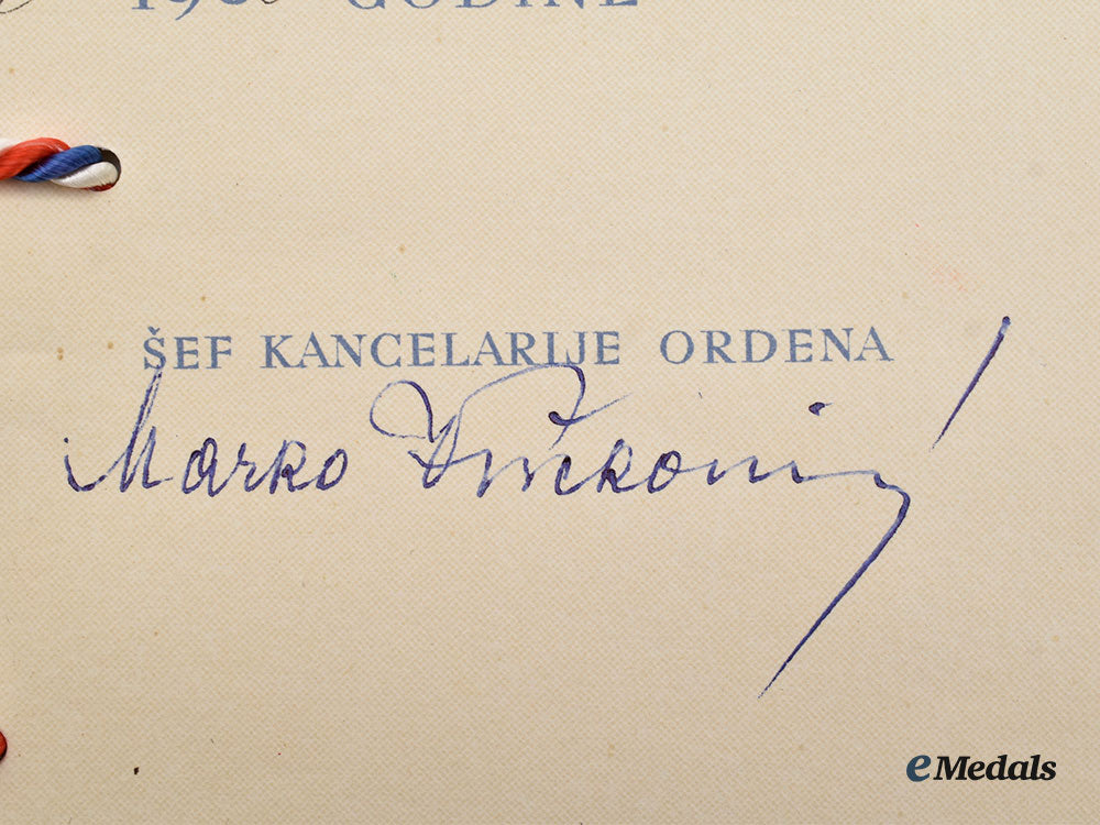 yugoslavia,_socialist_federal_republic._an_order_of_labour_with_red_banner,_i_class,_cased,_and_an_award_document_named_to_engineer_vojislav_a._draganić_on_the_opening_of_the_bridge_in_maslenica1960_l22_mnc0781_745_1