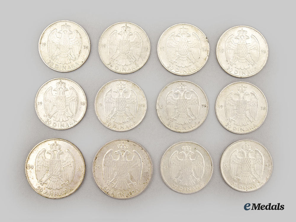 yugoslavia,_kingdom._a_lot_of_silver_coins_l22_mnc0927_716_1