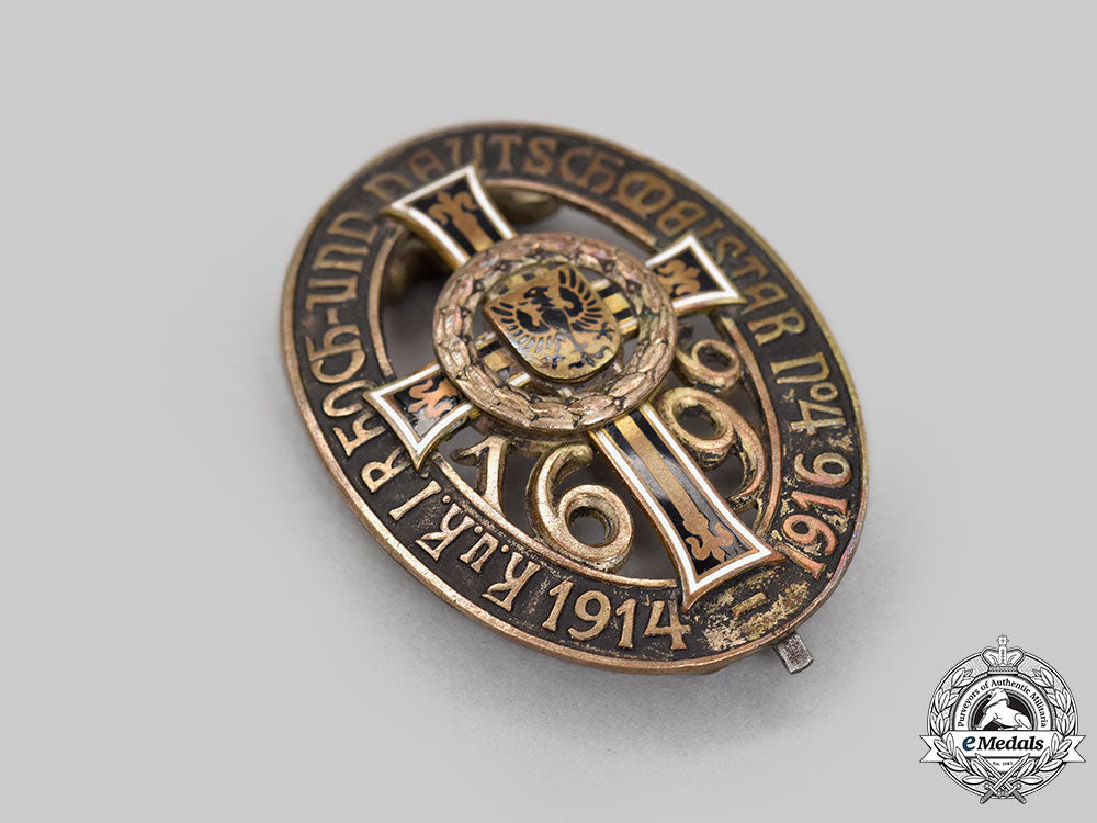 austria,_empire._an_imperial_and_royal(_k.u.k.)_infantry_regiment_high&_german_champion_no.4_badge1914-1916_l22_mnc1842_824