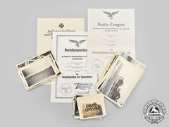 Germany, Luftwaffe. A Rare Lot Of Award Documents And Photographs To Unteroffizier Johann Stadler, Sea Battle Badge Recipient