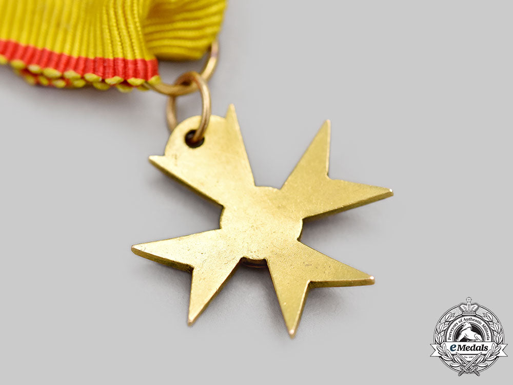 mecklenburg-_schwerin,_grand_duchy._an_order_of_the_griffin,_civil_division_knight’s_cross_miniature_in_gold_l22_mnc2410_997