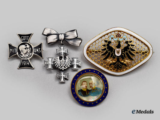 germany,_imperial;_austria,_empire._four_first_war_patriotic_badges_l22_mnc2532_679