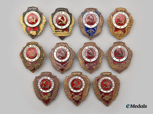 russia,_soviet_union._a_lot_of_mixed_great_patriotic_war_excellency_badges_l22_mnc2974_040