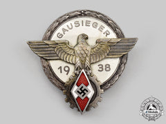 Germany, Hj. A 1938 National Trade Competition Victor’s Badge, Silver Grade, By Gustav Brehmer