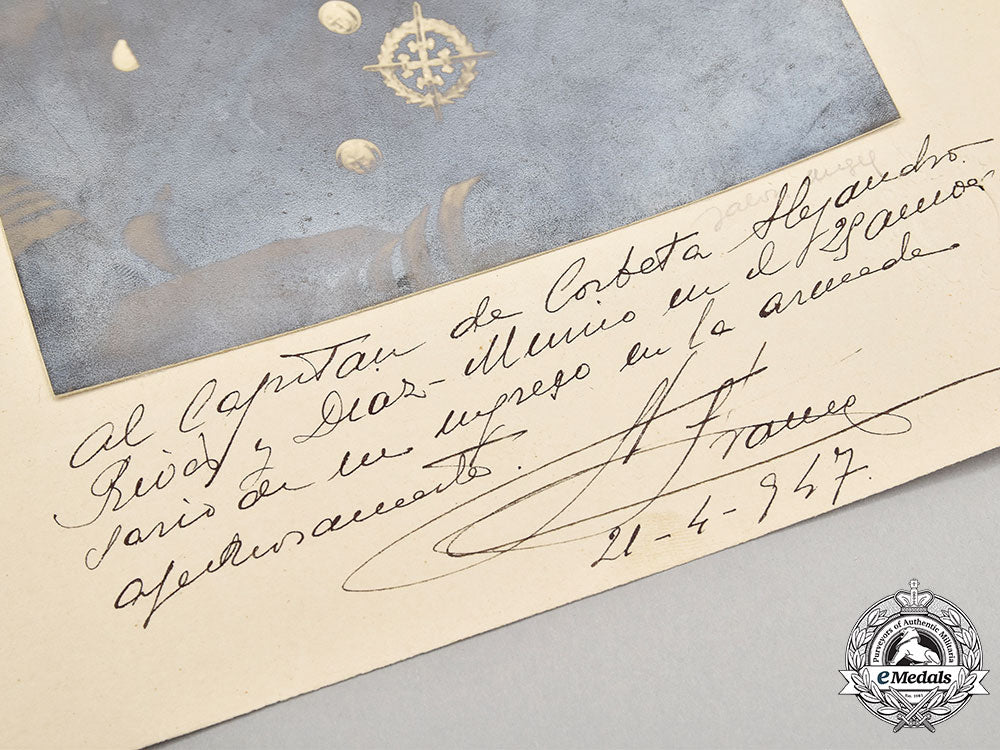 spain,_spanish_state._a1957_signed_and_dedicated_portrait_of_francisco_franco_l22_mnc3344_602