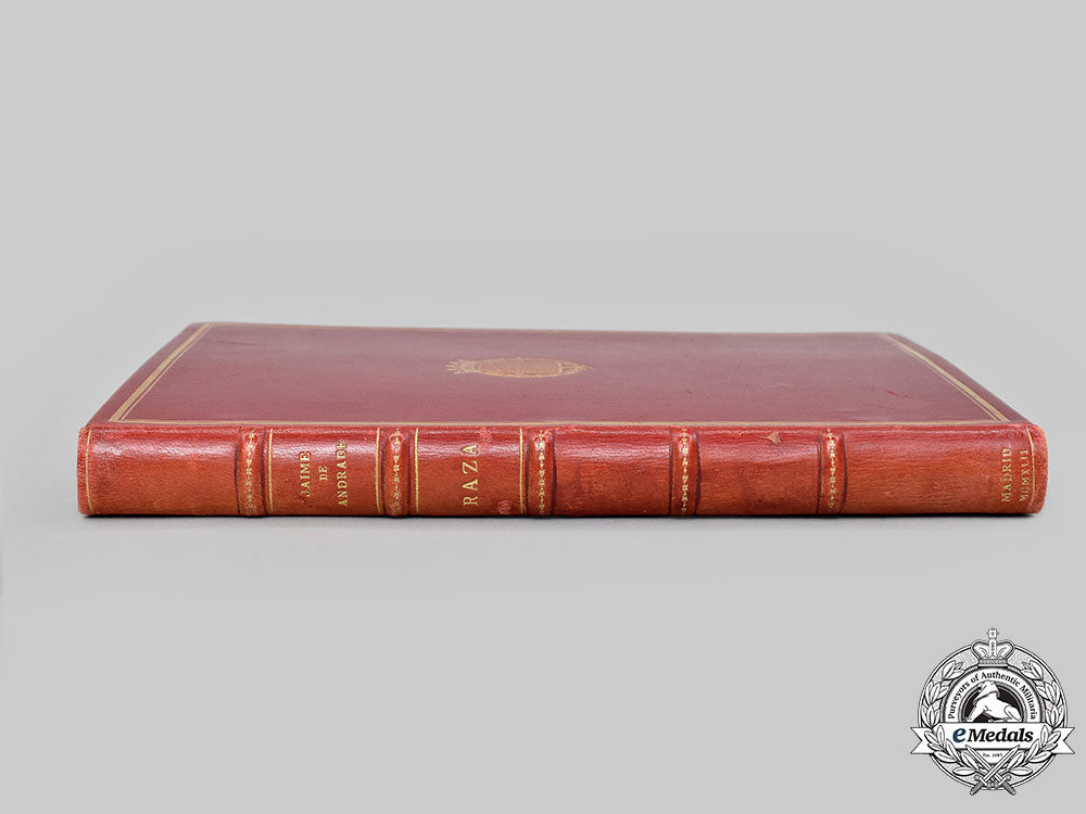 spain,_spanish_state._a1942_edition_of_raza_from_the_personal_library_of_francisco_franco_l22_mnc3385_612