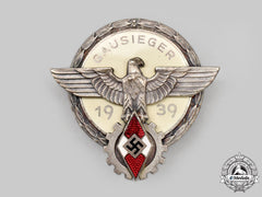 Germany, Hj. A 1939 National Trade Competition Victor’s Badge, Silver Grade, By Gustav Brehmer
