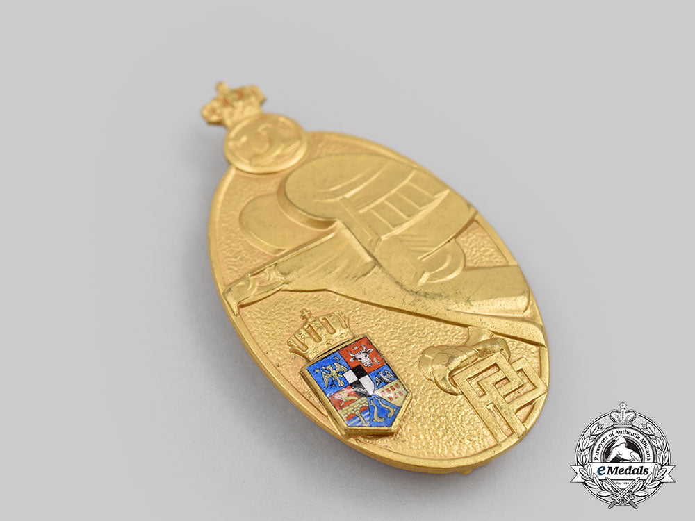 romania,_kingdom._a_military_academy_graduate_badge,_i_class_gold_grade,_c.1935_l22_mnc3569_029