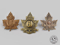 Canada, Cef. Three First War Cap Badges