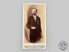 Serbia, Kingdom. A Cabinet Card Depicting Aron Ninčić