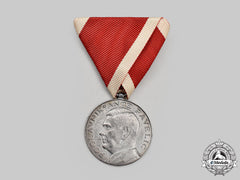 Croatia, Independent State. An Ante Pavelic Medal For Bravery, Silver Grade Medal