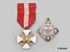 Italy, Kingdom. An Order Of The Crown, Knight In Gold And Bolzano Territorial Military Command Medal