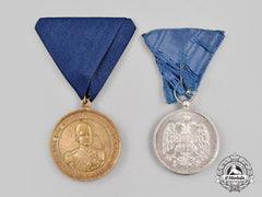 Yugoslavia, Kingdom; Serbia, Kingdom. Two Medals & Awards