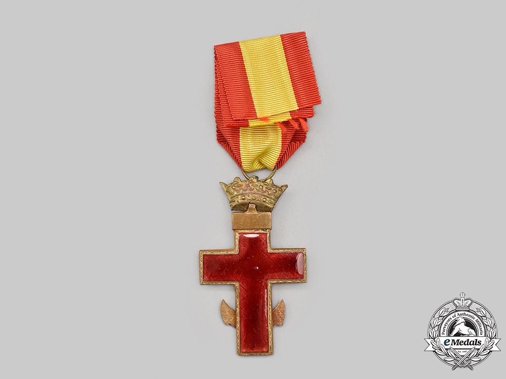 spain,_facist_state._an_order_of_naval_merit,_cross_with_red_distinction_l22_mnc5166_479