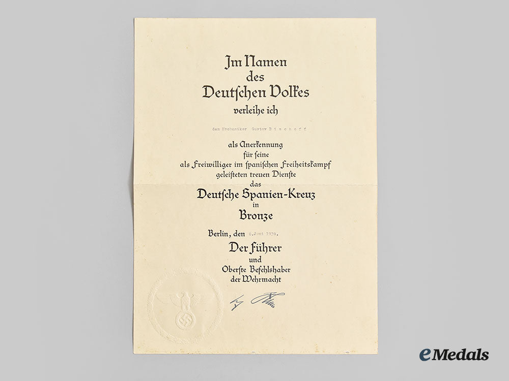 spain,_fascist_state._a_lot_of_three_award_documents_gustav_bischoff_l22_mnc5218_747