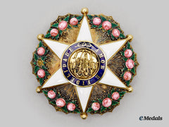 Brazil, Empire. An Order Of The Rose In Gold, Officer Grade Star