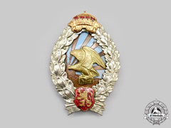 Bulgaria, Kingdom. An Observer's Badge, Type Iii With Imperial Crown And Enamelled