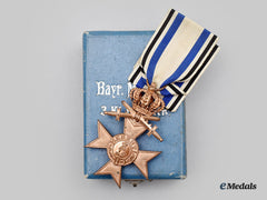 Bavaria, Kingdom. An Order Of Military Merit, Iii Class Merit Cross With Crown, Swords, And Case