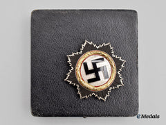 Germany, Wehrmacht. A German Cross In Gold, Heavy Version With Case, By Gebrüder Godet