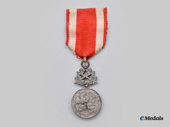Czechoslovakia, Republic. An Order Of The White Lion, Military Division, Silver Merit Medal By Karnet & Kysely