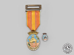 Spain, Fascist State. A Medal For Ifni-Sahara, Officer, Fullsize And Miniature, C.1960