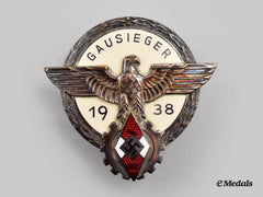 Germany, Hj. A 1938 National Trade Competition Victor’s Badge, Silver Grade, By Gustav Brehmer