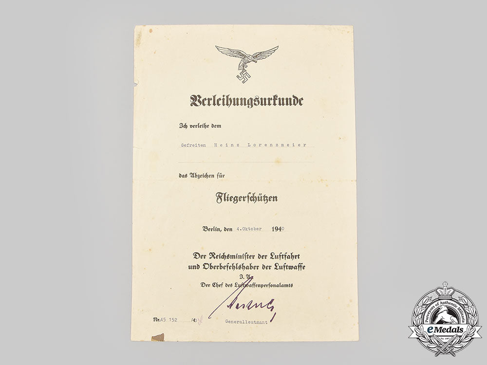 germany,_luftwaffe._a_lot_of_award_documents_to_unteroffizier_heinz_lorenzmeier,_kampfgeschwader27_l22_mnc6687_264_1_1_1