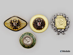 Austria, Empire. A Lot Of Four First War Patriotic Badges