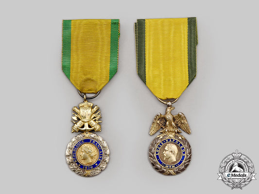 france,_ii&_iii_empires._two_military_medals_l22_mnc6882_613