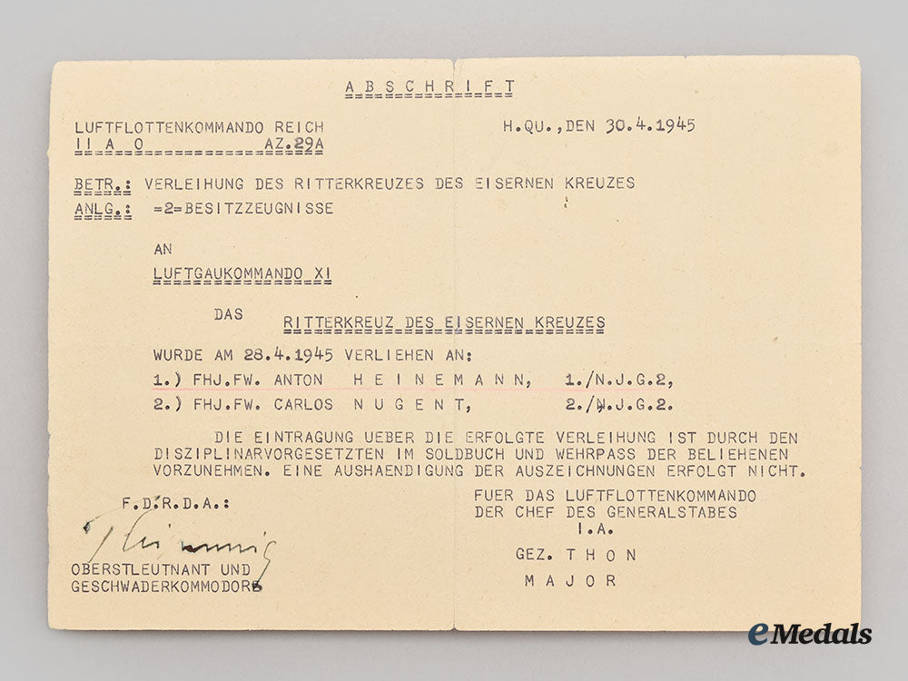 germany,_luftwaffe._a_rare_lot_of_knight’s_cross_documentation_to_anton_heinemann_and_carlos_nugent,_nachtjagdgeschwader2_l22_mnc7117_625_1