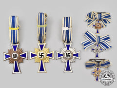 Germany, Third Reich. A Lot Of Honour Crosses Of The German Mother, All Grades, With Miniatures