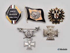 Austria, Imperial. A Lot Of Five First War Period Patriotic Badges