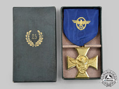 Germany, Ordnungspolizei. A Mint Long Service Decoration, I Class For 25 Years, With Case