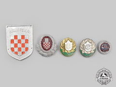 Croatia, Independent State. A Lot Of Five Badges