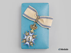 Serbia, Kingdom. Order Of St. Sava, Iii Class Commander, Iii Model (1921-1941), Cased