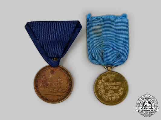 serbia,_kingdom._two_medals&_awards_l22_mnc8677_830