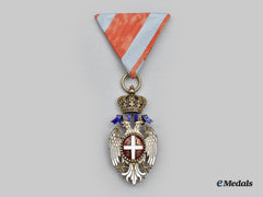 Serbia, Kingdom. An Order Of The White Eagle, Iv Class, By Karl Fleischhacker, C. 1900