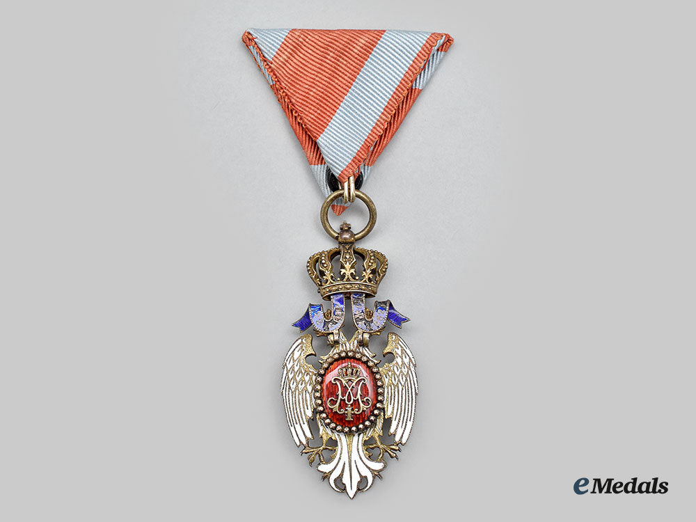 serbia,_kingdom._an_order_of_the_white_eagle,_iv_class,_by_karl_fleischhacker,_c.1900_l22_mnc8721_889