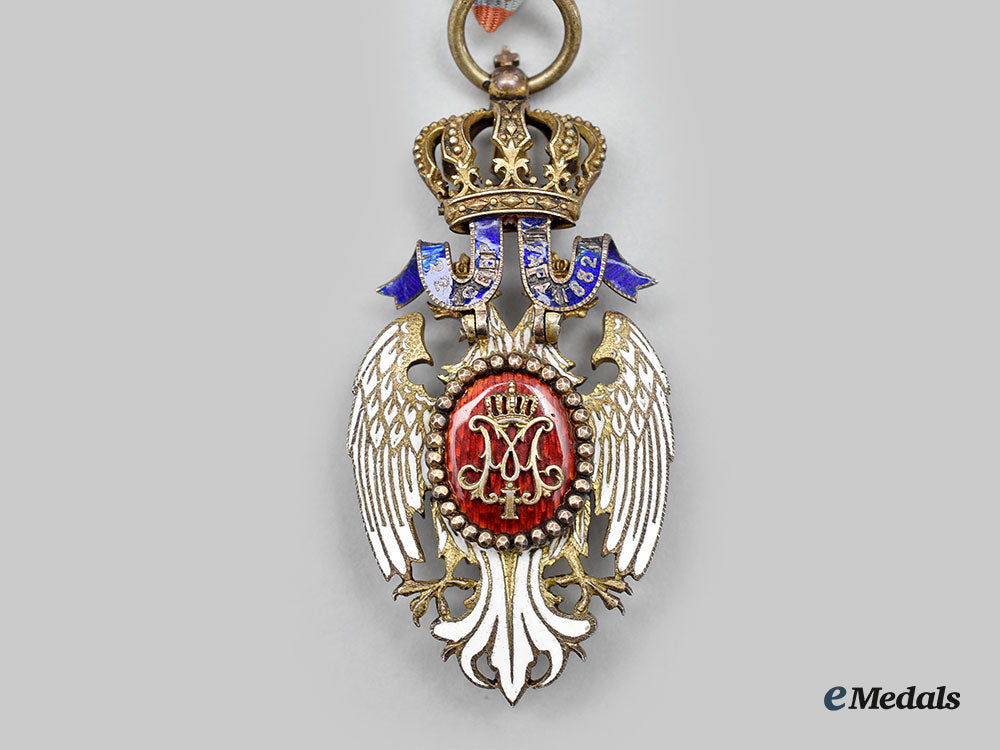 serbia,_kingdom._an_order_of_the_white_eagle,_iv_class,_by_karl_fleischhacker,_c.1900_l22_mnc8722_890