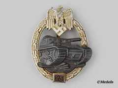Germany, Wehrmacht. A Panzer Assault Badge, Special Grade 25 In Silver, By Josef Feix & Söhne