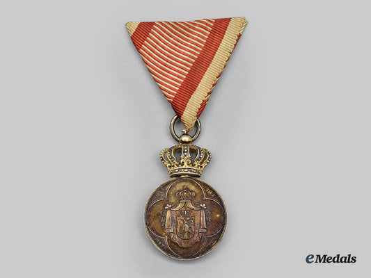 serbia,_kingdom._a_household_medal_of_milan,_i_class_l22_mnc8938_974