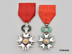 France, Republic. Two Orders Of The Legion Of Honour, Knights, C.1960