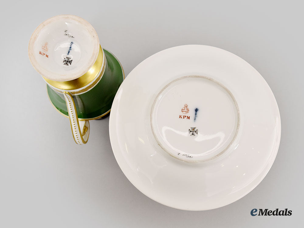 germany,_imperial._a_green_glazed_teacup_set_with_kaiser_wilhelm_ii_portrait,_by_kpm_l22_mnc9258_334_1